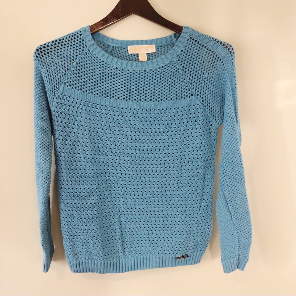Michael Kors blue-sweater NWOT size small